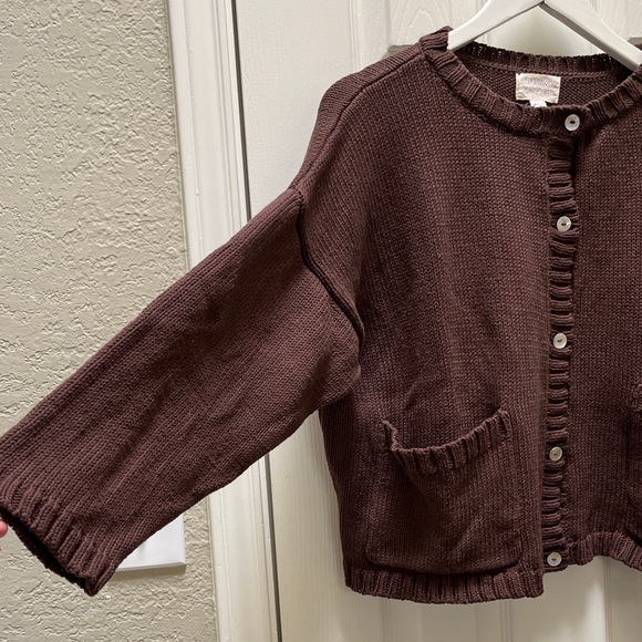 Honest cotton Louisa cotton cardigan Brown Knit Sweater - OS - Picture 5 of 9